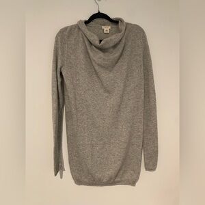 DEMYLEE Women’s Gray Mock Neck 100% Cashmere Sweater Oversized - Size XS